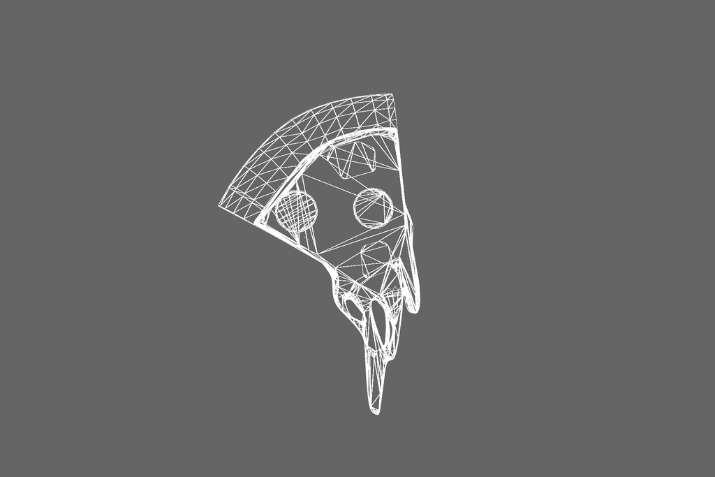 オリジナル3Dモデル「チーズたっぷりピザ」