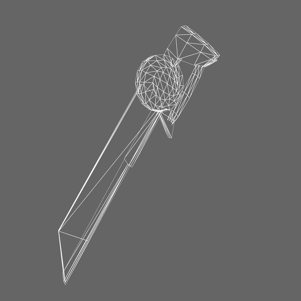 オリジナル3Dモデル「勇者の大剣」