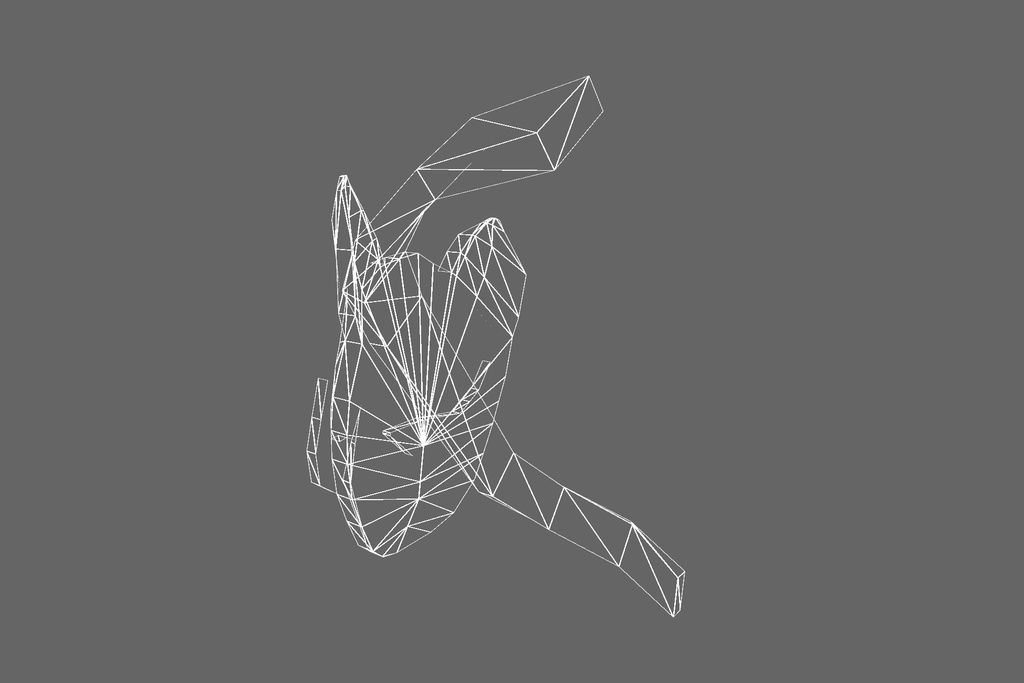 オリジナル3Dモデル「狐面・日本」