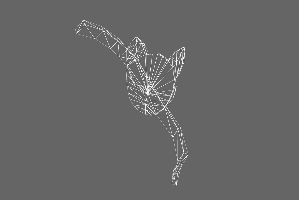 オリジナル3Dモデル「狐面・日本」