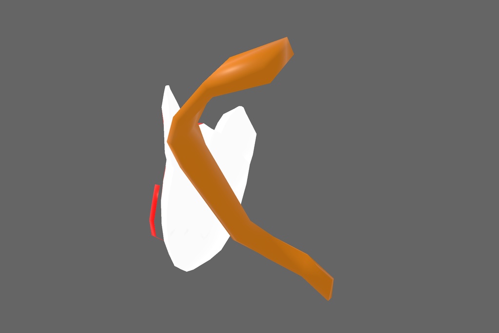 オリジナル3Dモデル「狐面・日本」