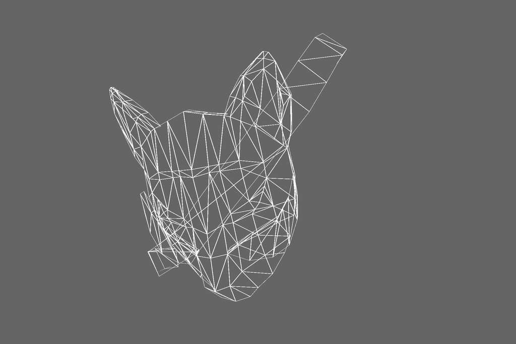 オリジナル3Dモデル「狐面・日本」