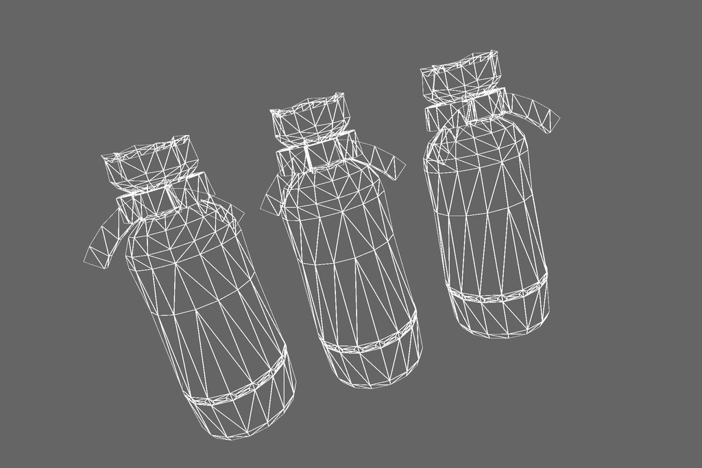 オリジナル3Dモデル「格闘サンドバッグ」3色セット