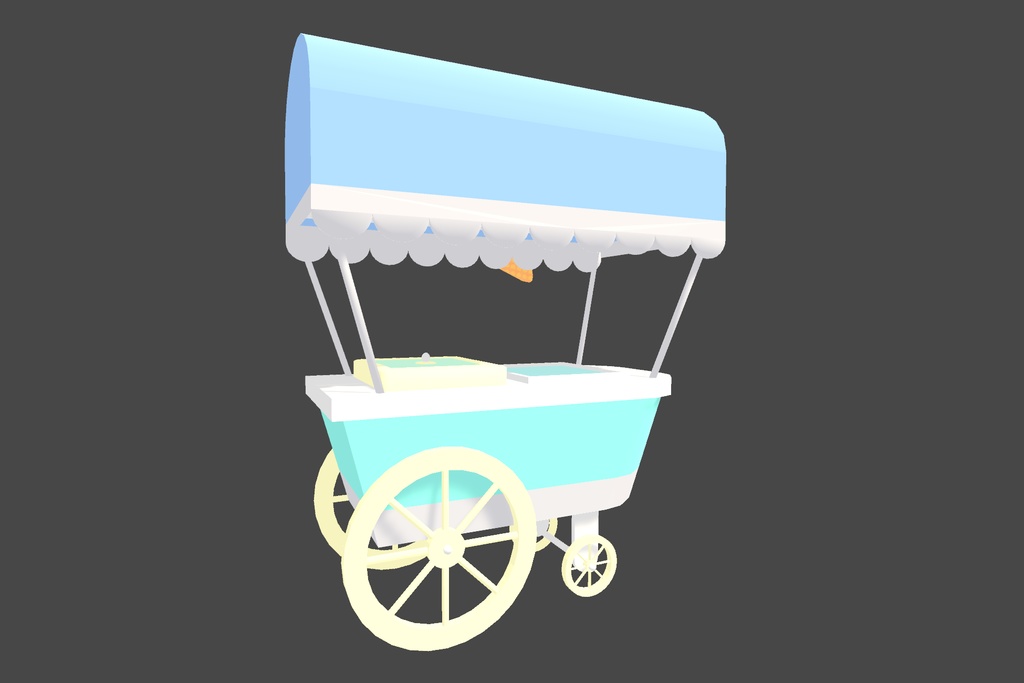 オリジナル3Dモデル「アイスクリームスタンド」