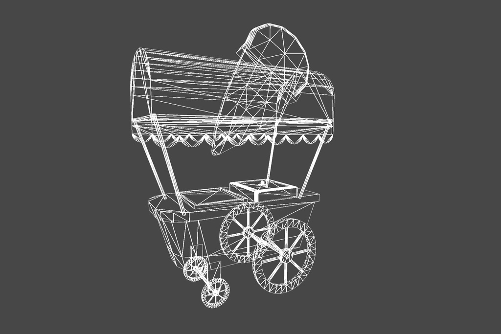 オリジナル3Dモデル「アイスクリームスタンド」