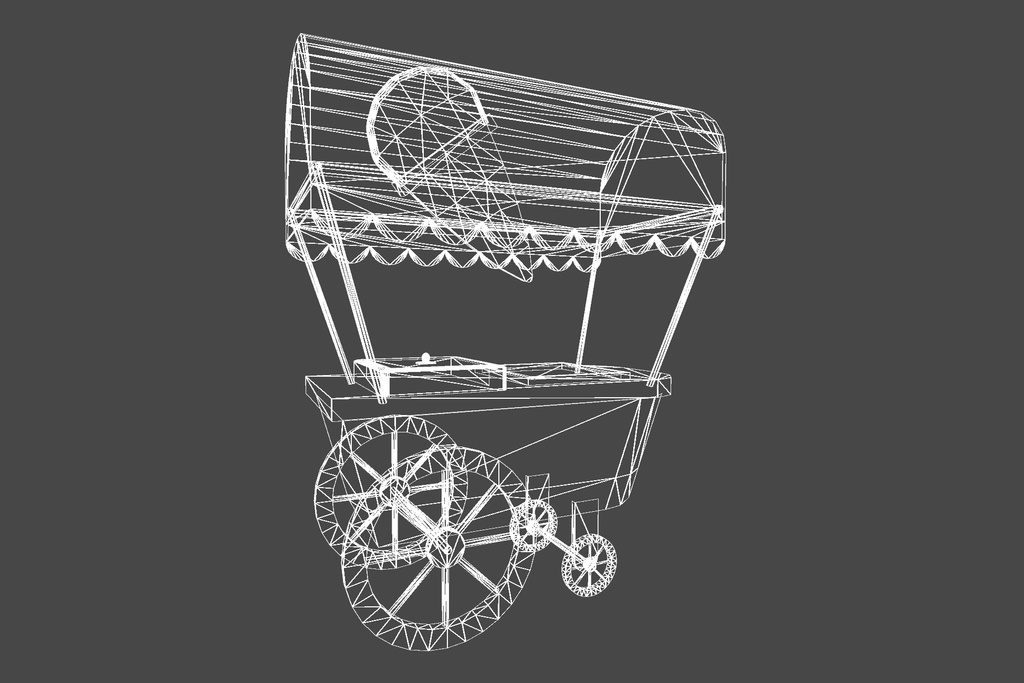 オリジナル3Dモデル「アイスクリームスタンド」