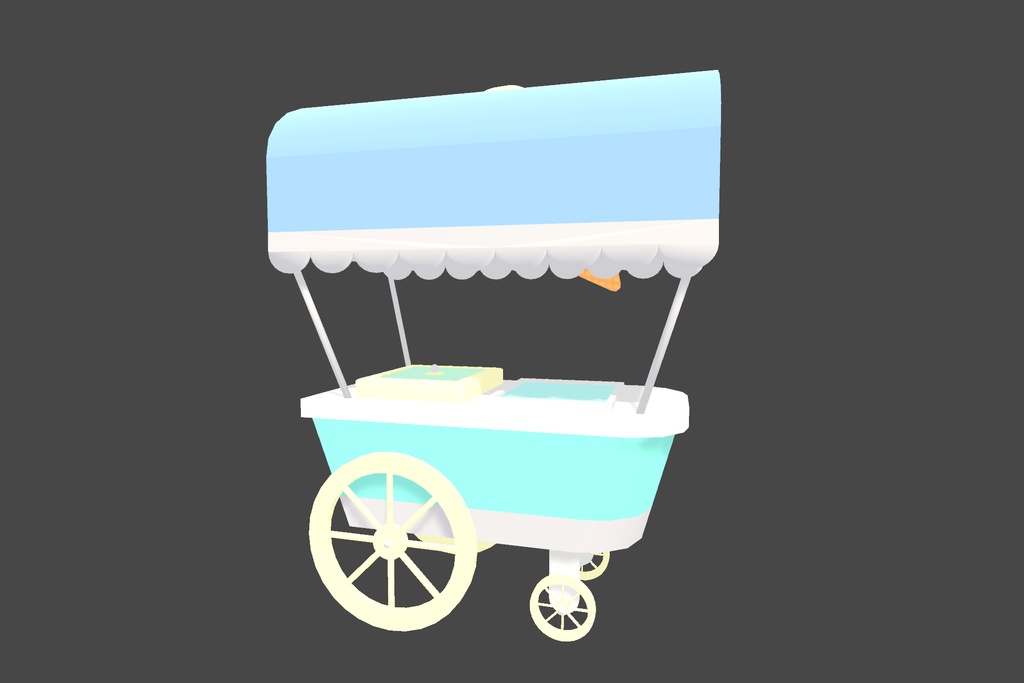 オリジナル3Dモデル「アイスクリームスタンド」