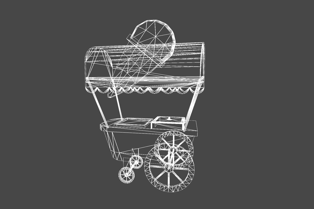 オリジナル3Dモデル「アイスクリームスタンド」