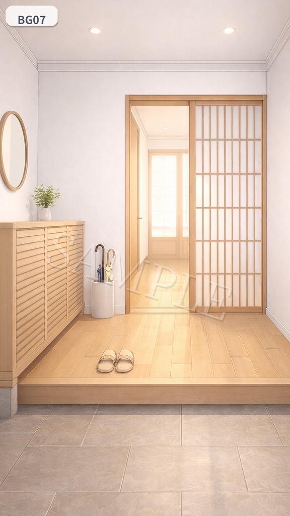 Calm Routine|ショート用 縦配信背景セット(7枚)PNG(1080×1920)