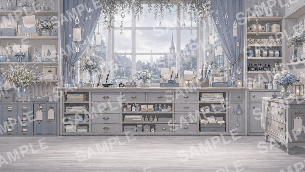 RainDrop Letter|配信背景セット(12枚)
