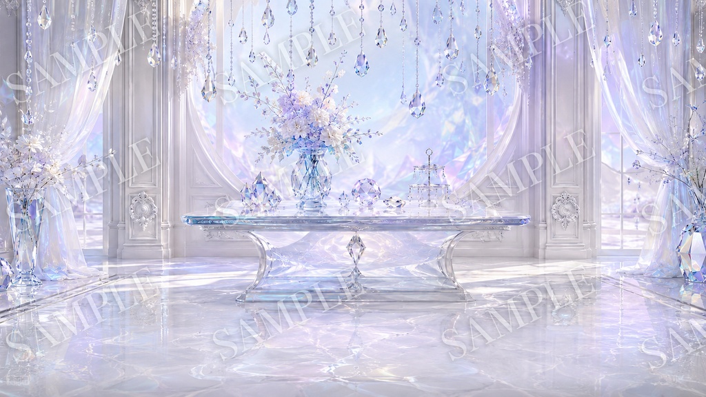 【配信背景】Prism Coat|プリズム反射と透明感の背景12枚セット【1920×1080 / PNG】
