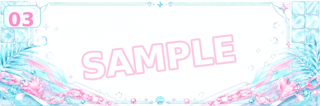 【Xヘッダー素材】ネオンソルベ|淡ネオンがきらめく上品ポップなXヘッダー 5枚セット