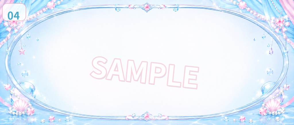 【IRIAMヘッダー素材】サマーフロートステージ|爽やかで可愛い夏アイドル風ヘッダー 5枚セット