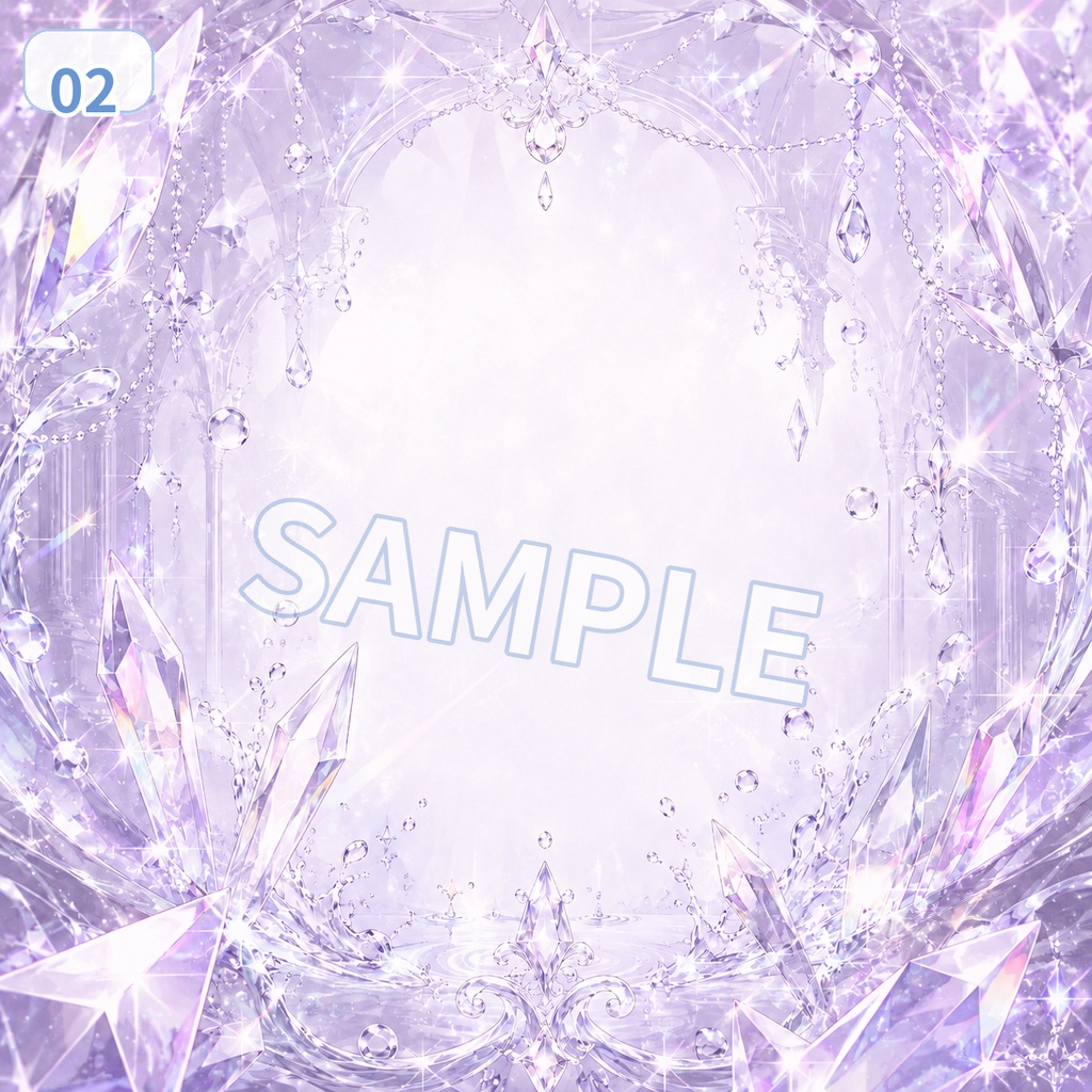 【無料配布】プリズムコート アイコン背景素材 6色セット【IRIAM・VTuber向け】