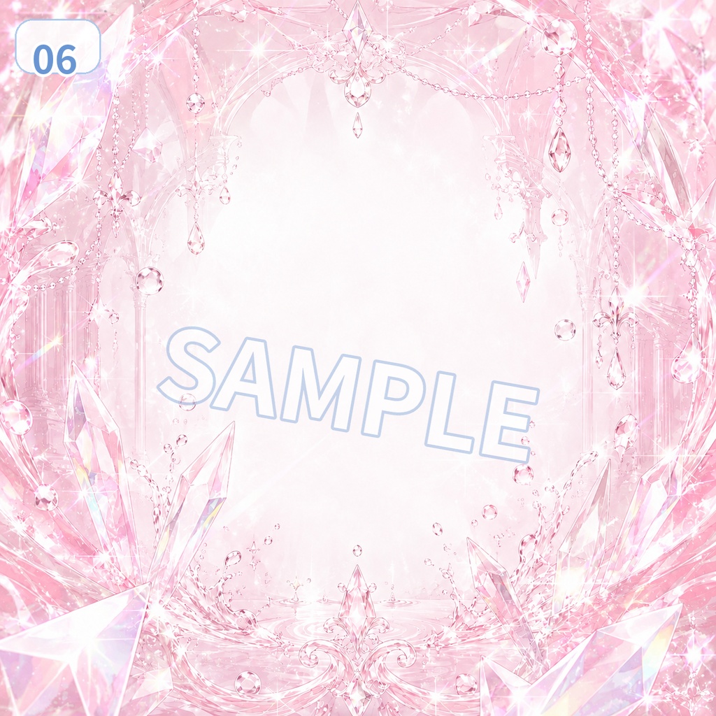 【無料配布】プリズムコート アイコン背景素材 6色セット【IRIAM・VTuber向け】