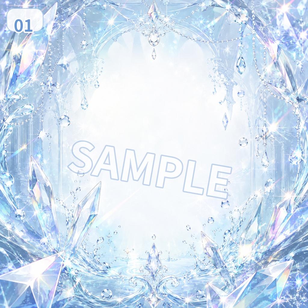 【無料配布】プリズムコート アイコン背景素材 6色セット【IRIAM・VTuber向け】