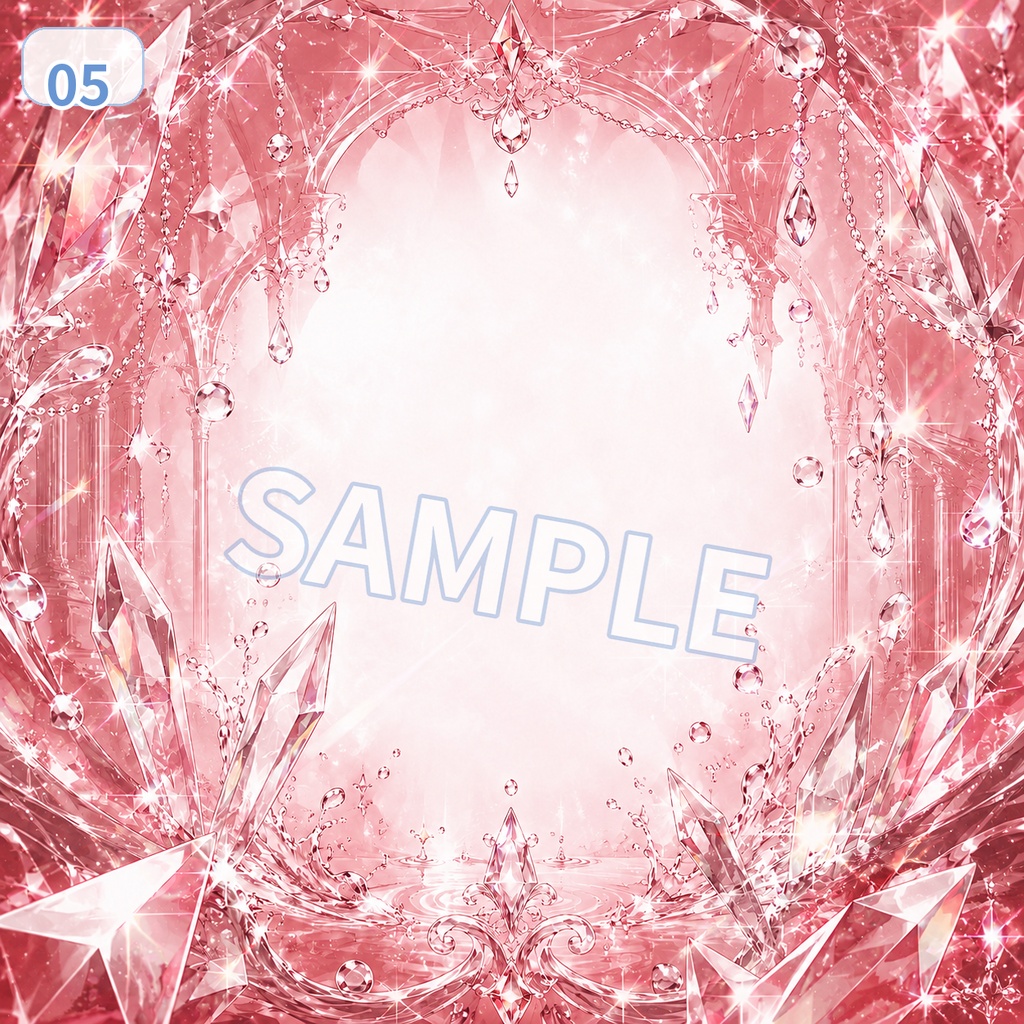 【無料配布】プリズムコート アイコン背景素材 6色セット【IRIAM・VTuber向け】