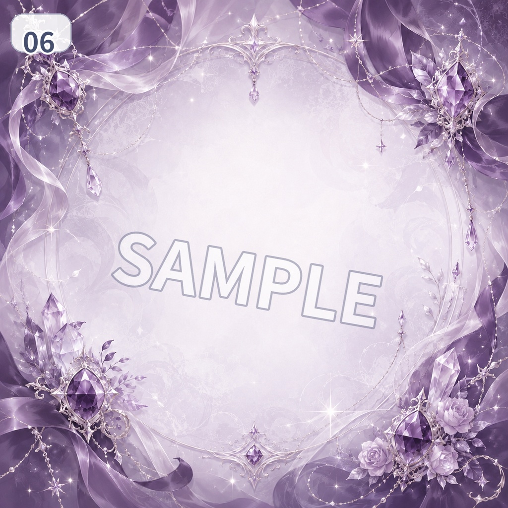 【無料配布】スモークサファイア アイコン背景素材 6色セット【IRIAM・VTuber向け】
