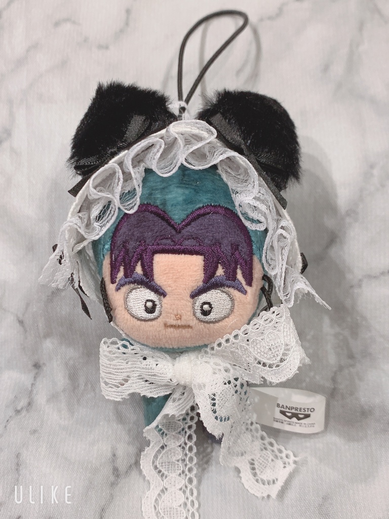 ぬい用 ヘッドドレス ぬい服 ねこ耳 ブラック リボン 黒猫 白レース 推し活 ほわぬい ちびぐるみ