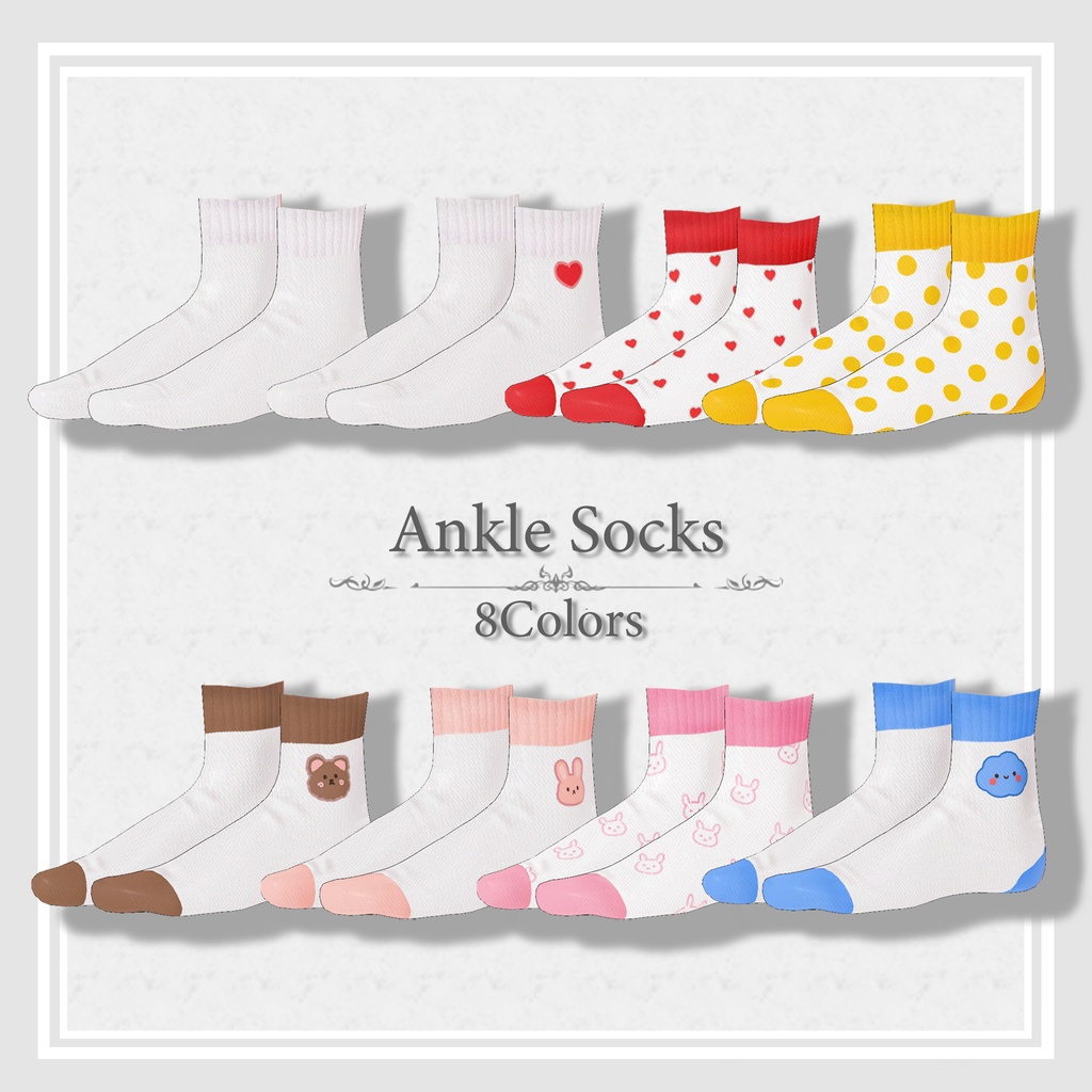 【♥ 3 SET Socks ♥】 【16 avatars】