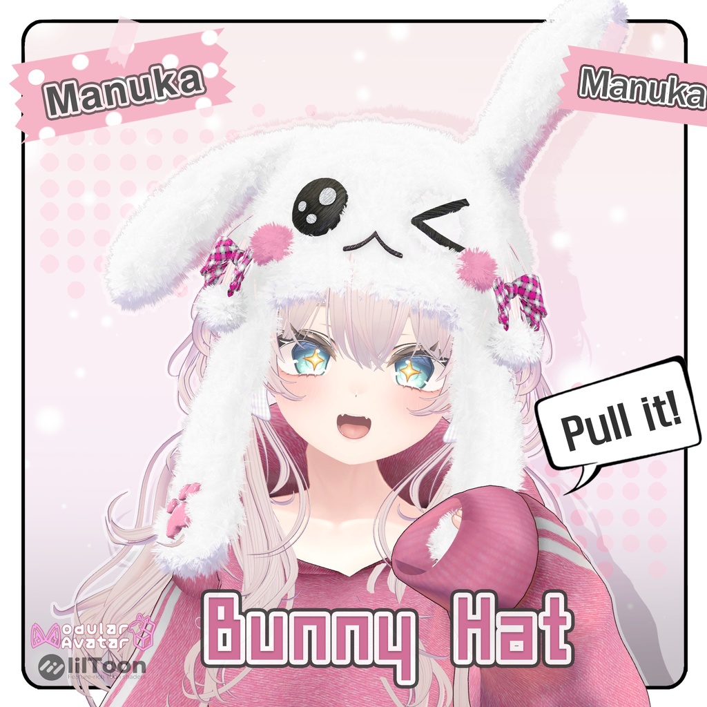 🎁BlackFriday Sale ~12/13🎁✨Animation✨【♥Bunny Hat♥】 【18 Avatars】