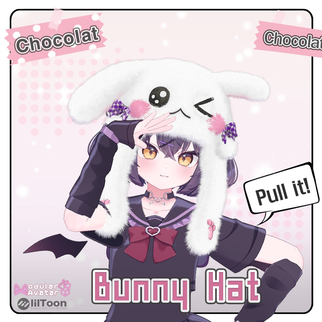 🎁BlackFriday Sale ~12/13🎁✨Animation✨【♥Bunny Hat♥】 【18 Avatars】