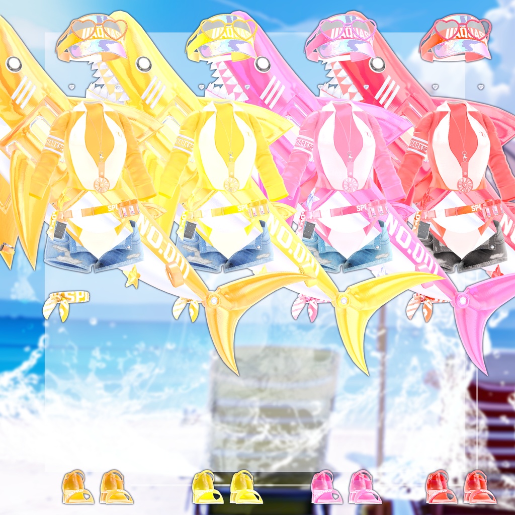 🎁BlackFriday Sale ~12/13🎁✨Animation✨ 【♥Shark Splash♥】 【15 avatars】