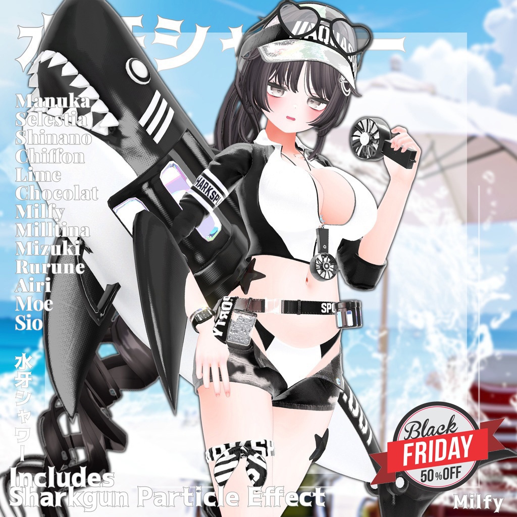 🎁BlackFriday Sale ~12/13🎁✨Animation✨ 【♥Shark Splash♥】 【15 avatars】