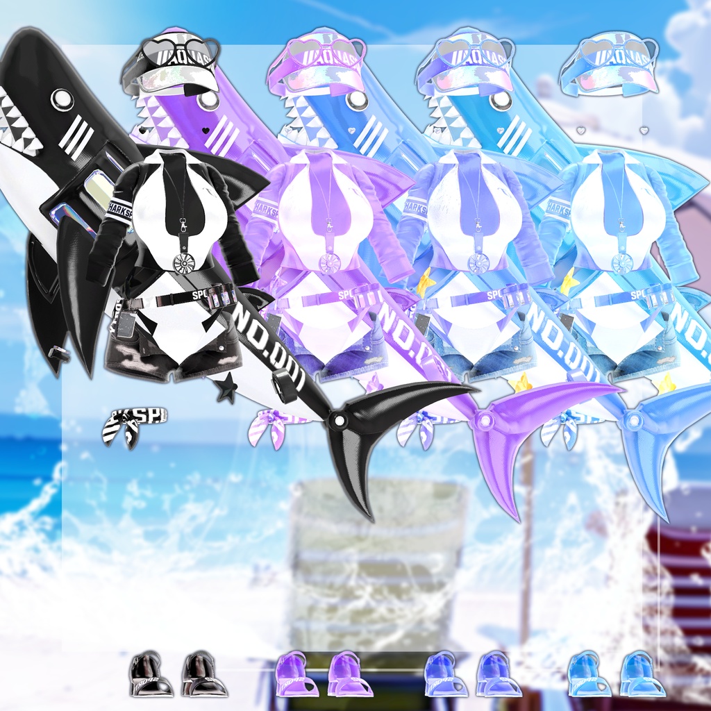 🎁BlackFriday Sale ~12/13🎁✨Animation✨ 【♥Shark Splash♥】 【15 avatars】