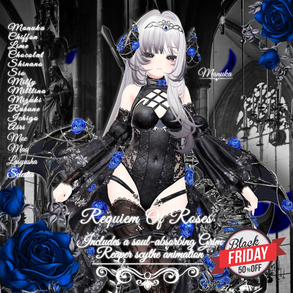 🎁BlackFriday Sale ~12/13🎁✨Animation✨ 【♥Requiem Of Roses♥】 【17 avatars】