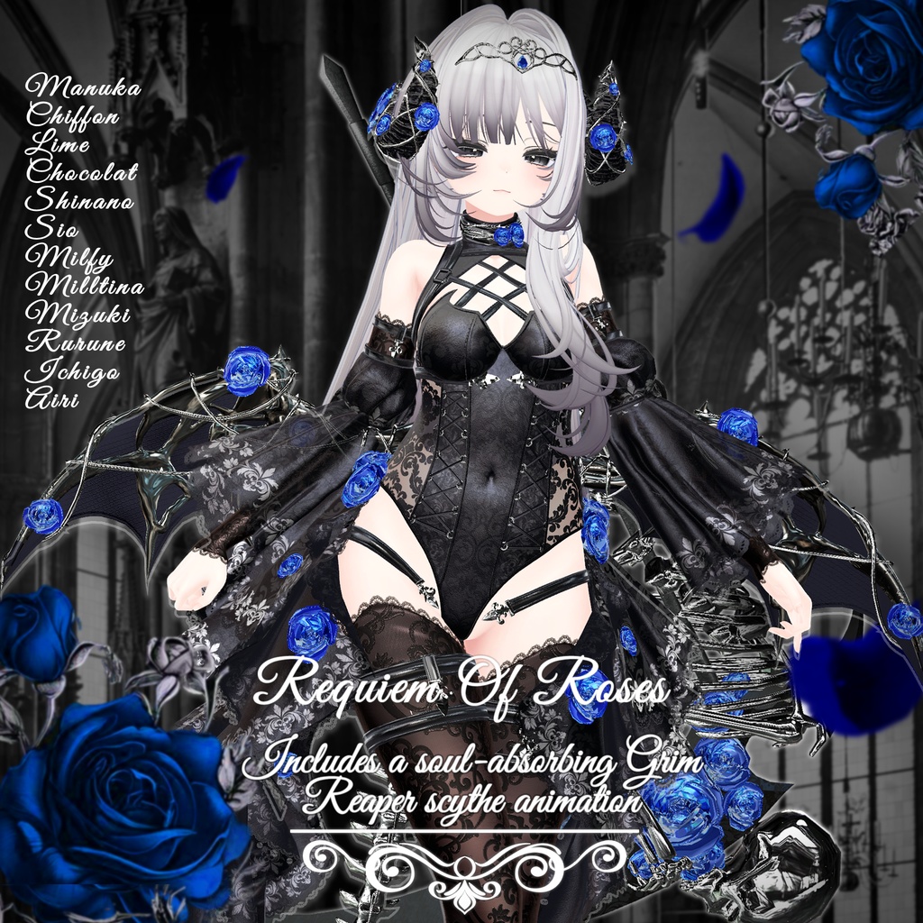 🎁For Manuka Free ～10/4🎁✨Animation✨ 【♥Requiem Of Roses♥】 【14 avatars】