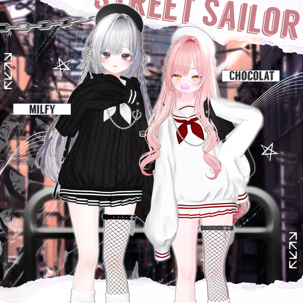 🎁Open Sale ~02/28🎁✨Animation✨【♥Street Sailor♥】 【20 avatars】