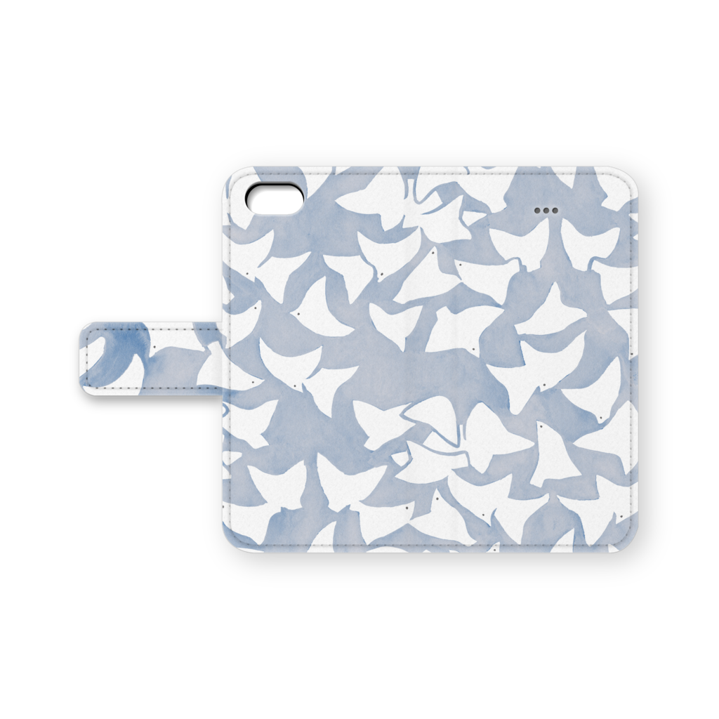 手帳型iPhoneケース【鳩】-iPhone5