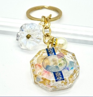 【ともカズ】自陣イメカラ水晶花キーホルダー【オーダー】