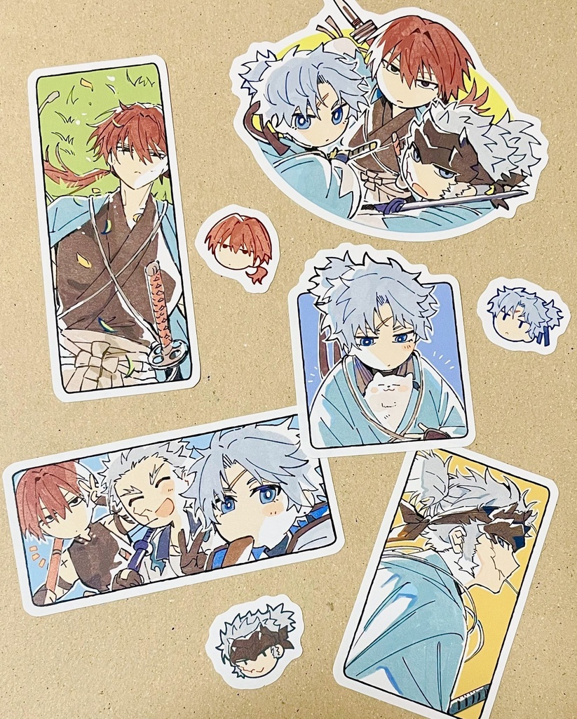 原田・藤堂・永倉　ステッカー