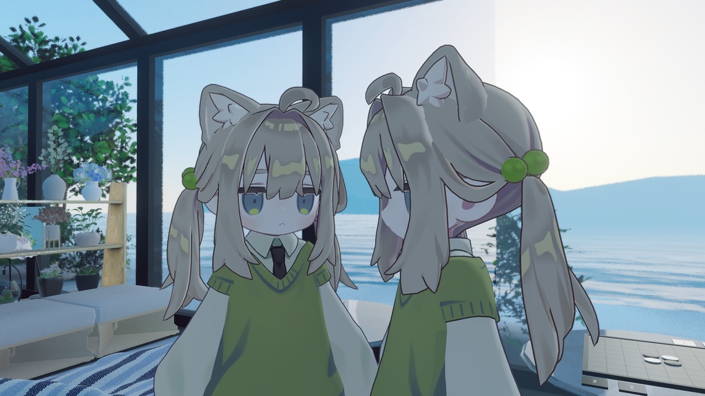 まんまるビーズのヘアゴム【Kipfel 不器用ツインテール専用】