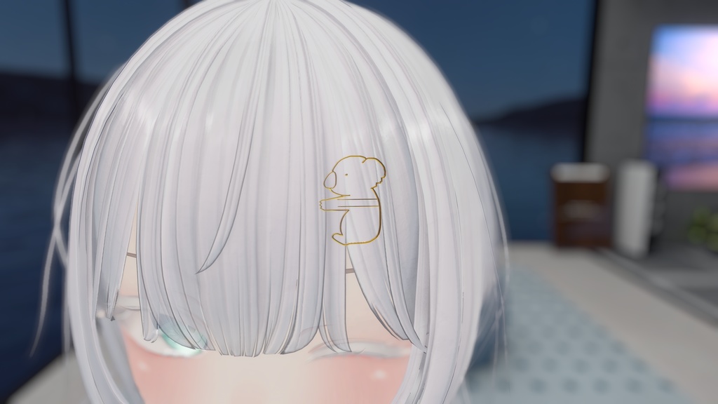 【無料】withAnimals【ヘアピン】【VRChat想定】【全4種4色】