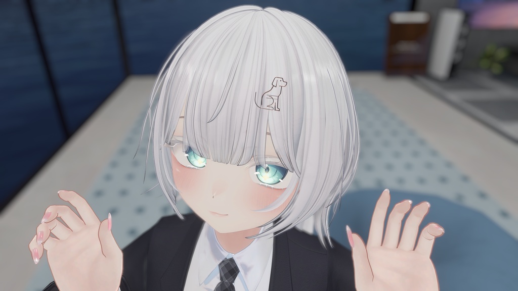 【無料】withAnimals【ヘアピン】【VRChat想定】【全4種4色】