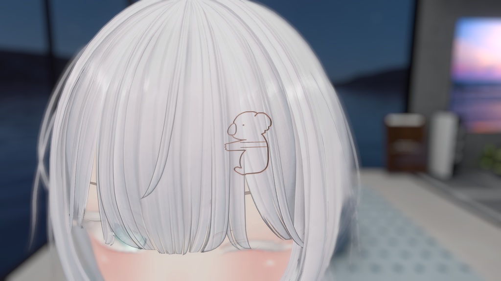 【無料】withAnimals【ヘアピン】【VRChat想定】【全4種4色】