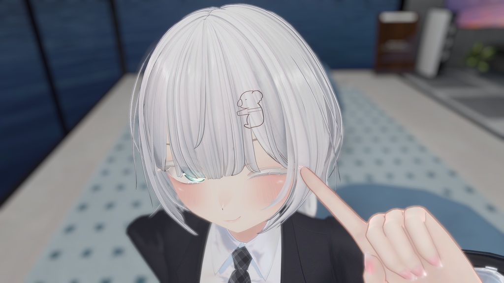 【無料】withAnimals【ヘアピン】【VRChat想定】【全4種4色】