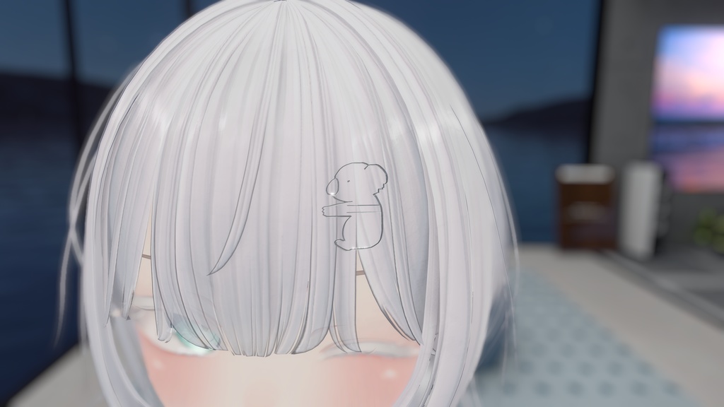 【無料】withAnimals【ヘアピン】【VRChat想定】【全4種4色】
