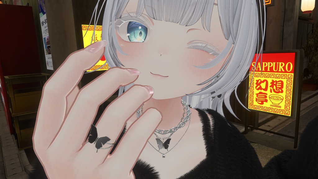 【全3種アクセサリー】-彩蝶-saicho【VRChat想定】【全4色】