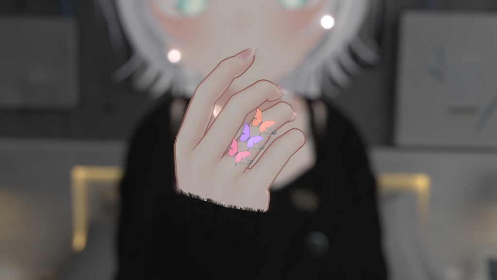 【全3種アクセサリー】-彩蝶-saicho【VRChat想定】【全4色】