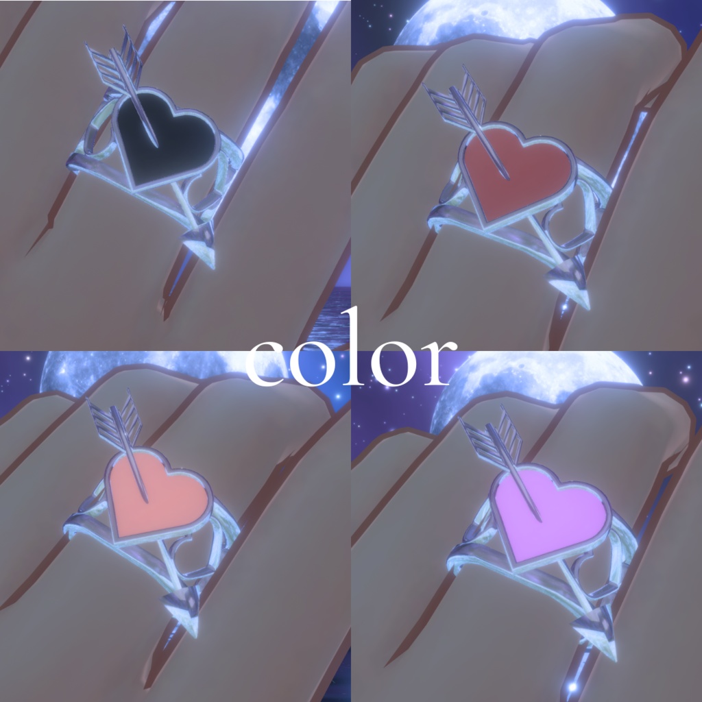 【全4種アクセサリー】LumièreArrow【VRChat想定】【全4色】