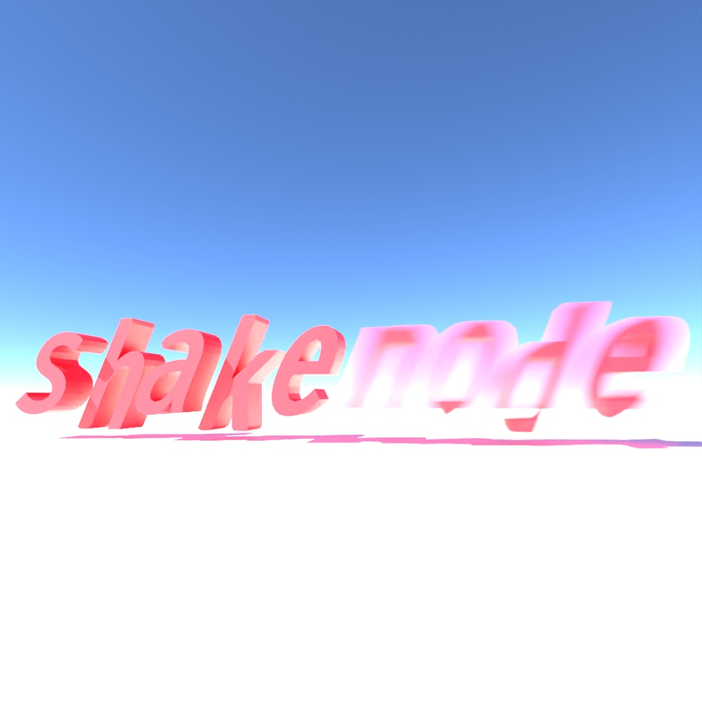 blender「Shake node」3D空間で扱える文字に関するgeometry nodeその1