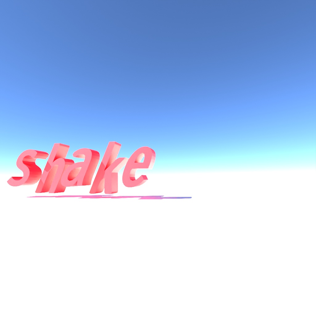 blender「Shake node」3D空間で扱える文字に関するgeometry nodeその1