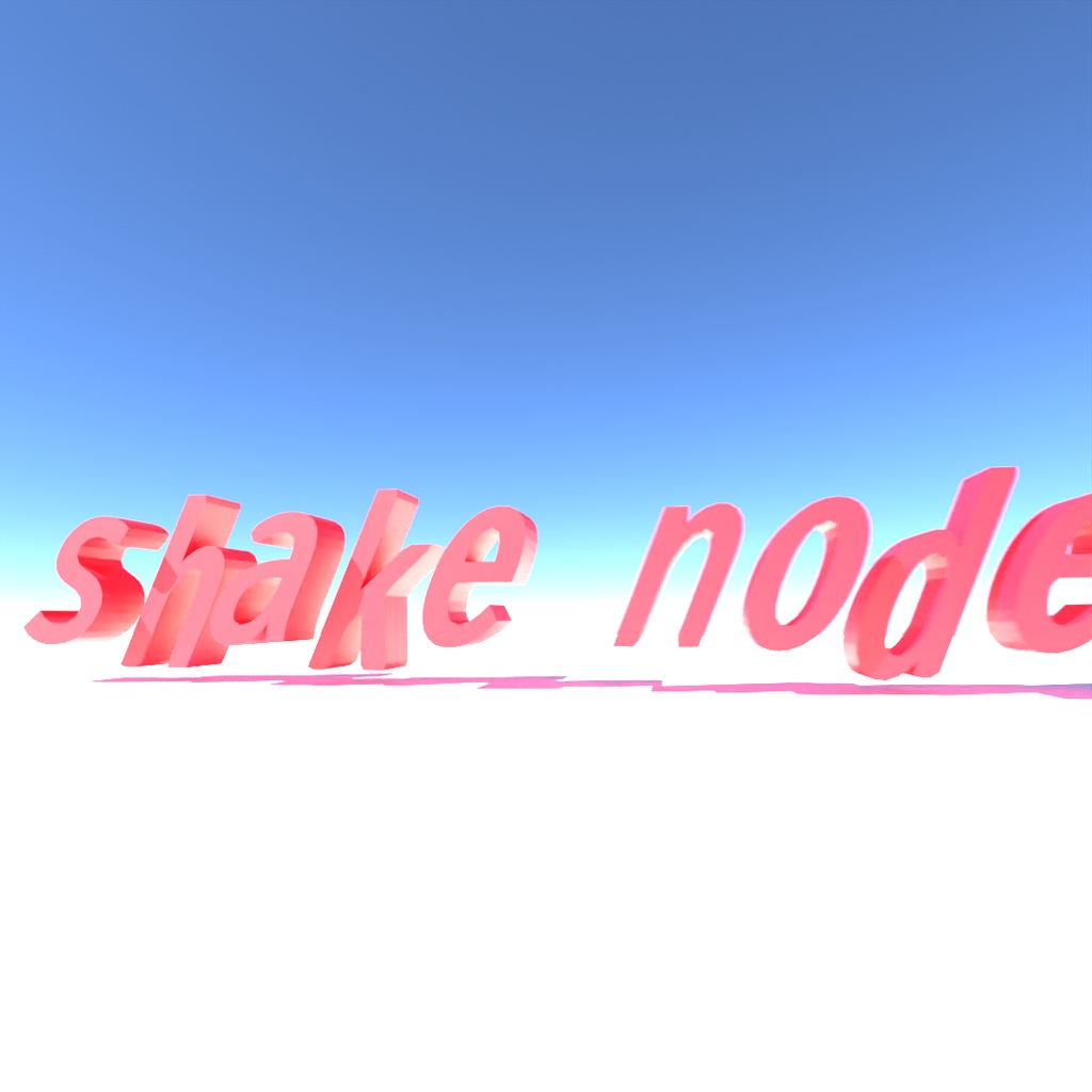 blender「Shake node」3D空間で扱える文字に関するgeometry nodeその1