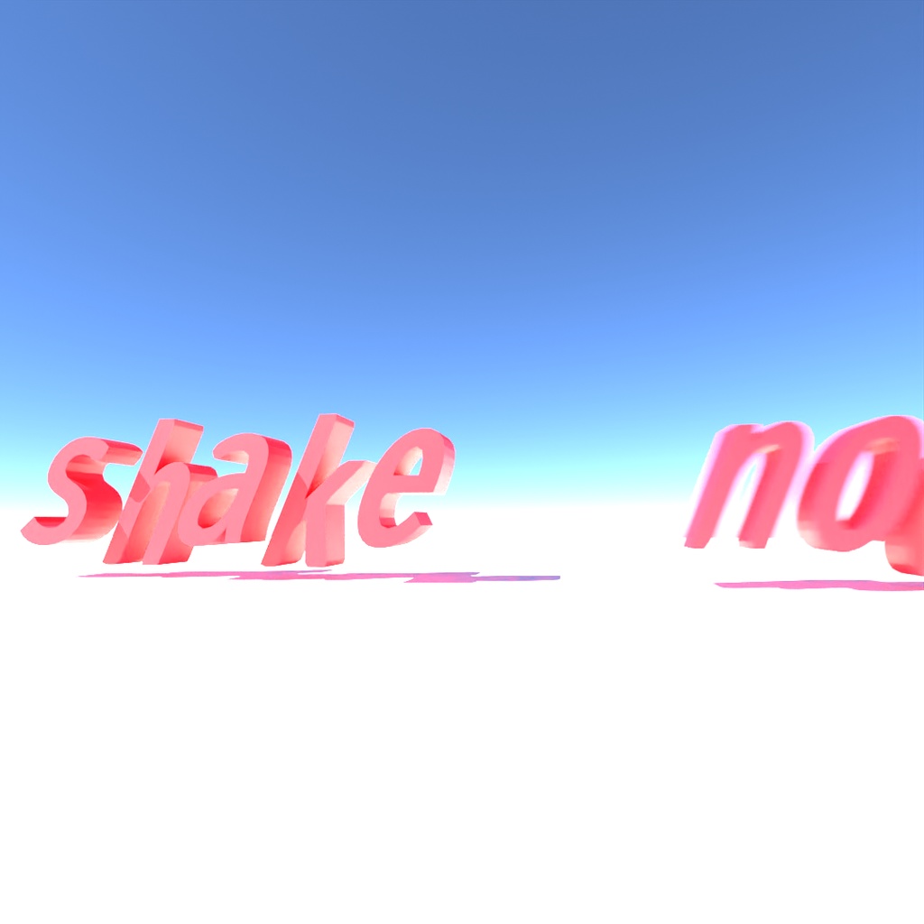 blender「Shake node」3D空間で扱える文字に関するgeometry nodeその1