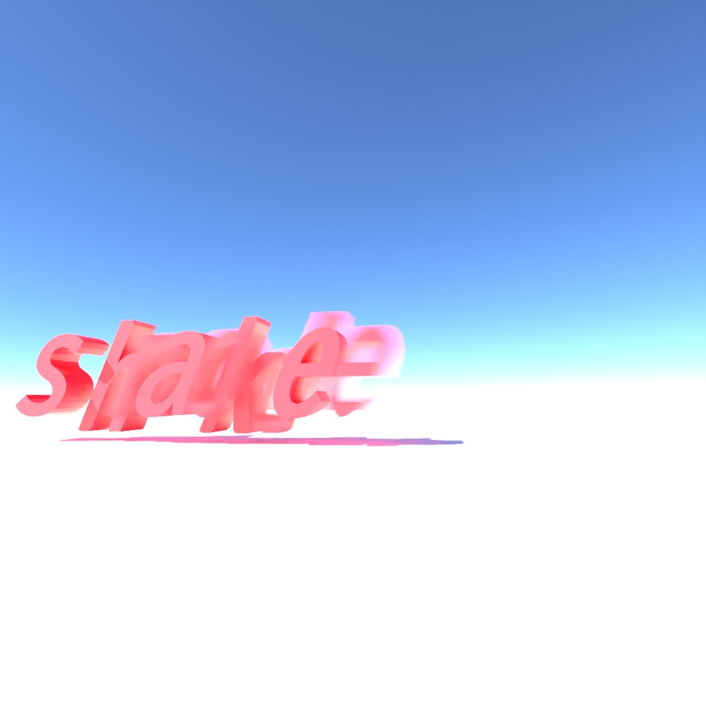 blender「Shake node」3D空間で扱える文字に関するgeometry nodeその1