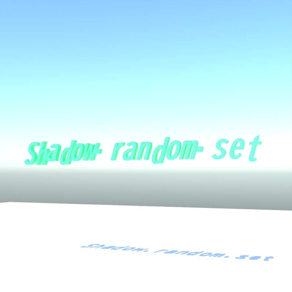blender「Shadow random set node」3D空間で扱える文字に関するgeometry nodeその3